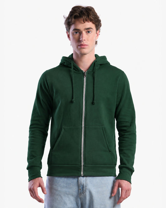 Organic Cotton Full Zip Hooded Sweatshirt