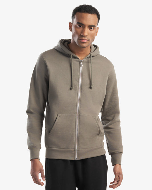 Organic Cotton Full Zip Hooded Sweatshirt