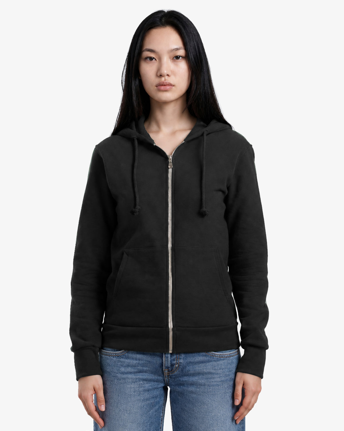 Organic Cotton Full Zip Hooded Sweatshirt