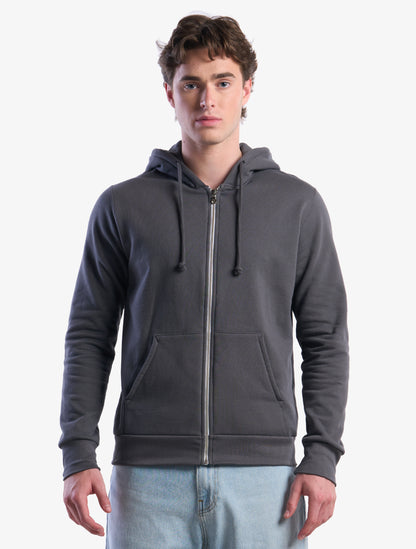 Organic Cotton Full Zip Hooded Sweatshirt