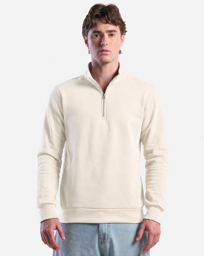 Organic Cotton Quarter Zip Sweatshirt
