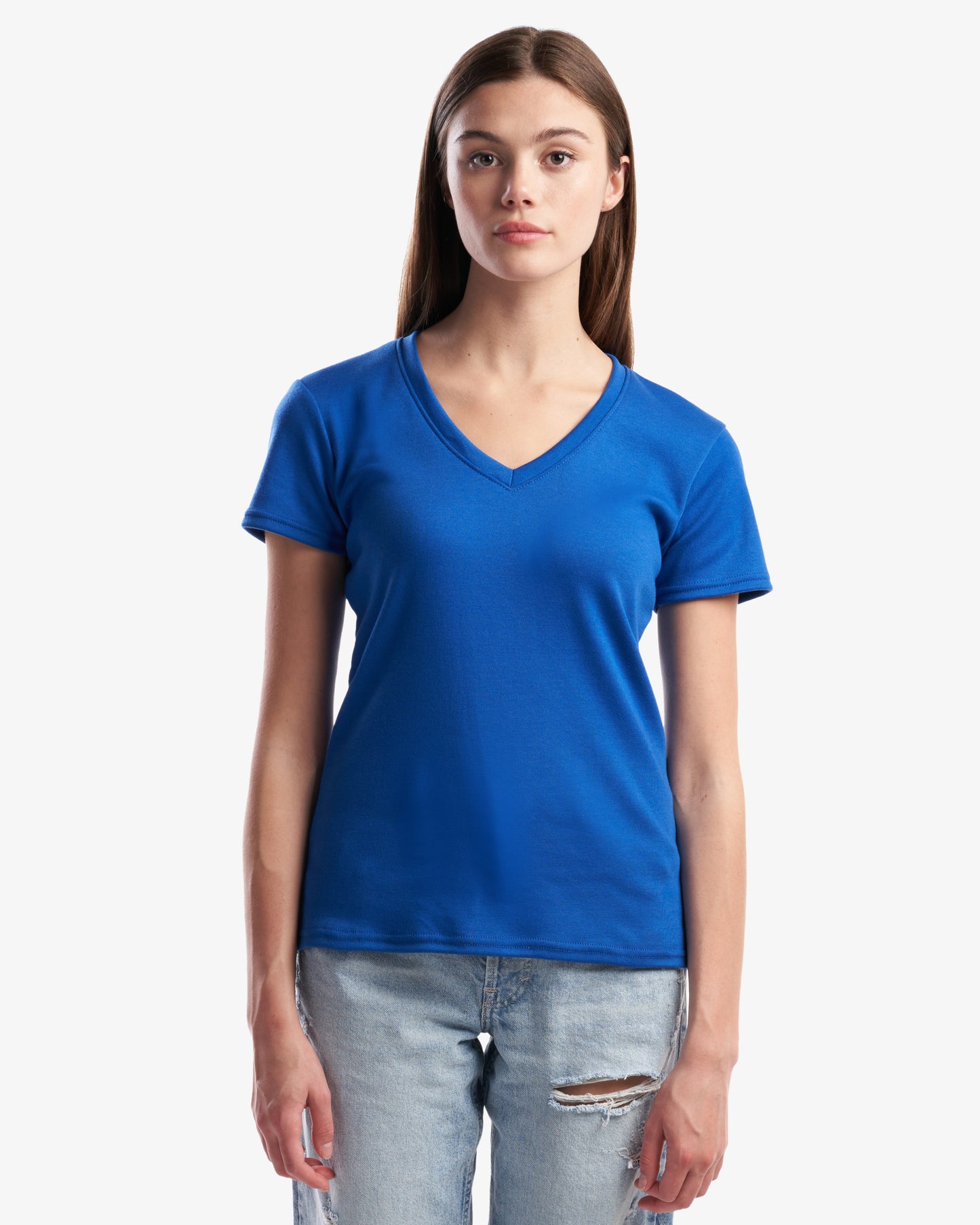 Ladies Interlock V-Neck