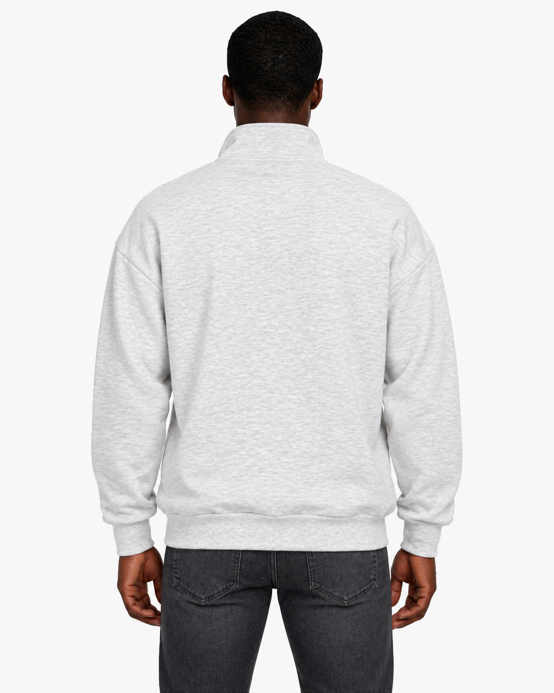 Unisex Dropshoulder Quarter Zip Sweatshirt
