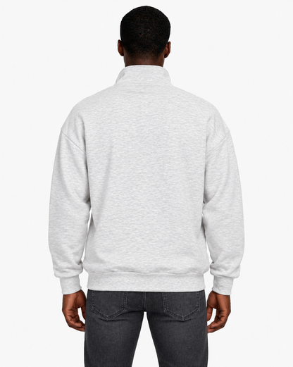 Unisex Dropshoulder Quarter Zip Sweatshirt