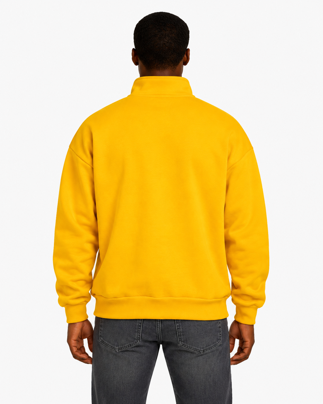 Unisex Dropshoulder Quarter Zip Sweatshirt