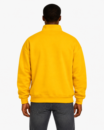 Unisex Dropshoulder Quarter Zip Sweatshirt