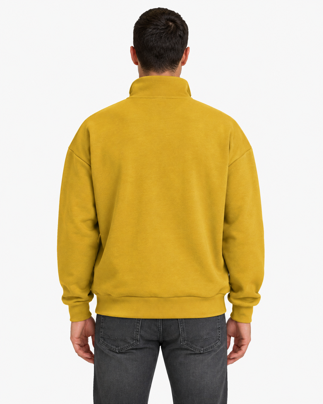 Unisex Dropshoulder Quarter Zip Sweatshirt