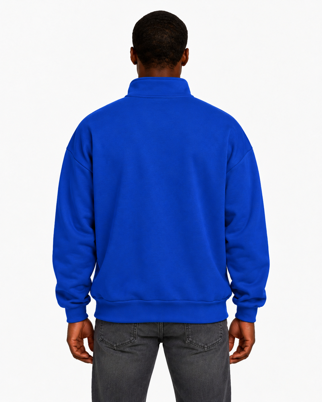 Unisex Dropshoulder Quarter Zip Sweatshirt