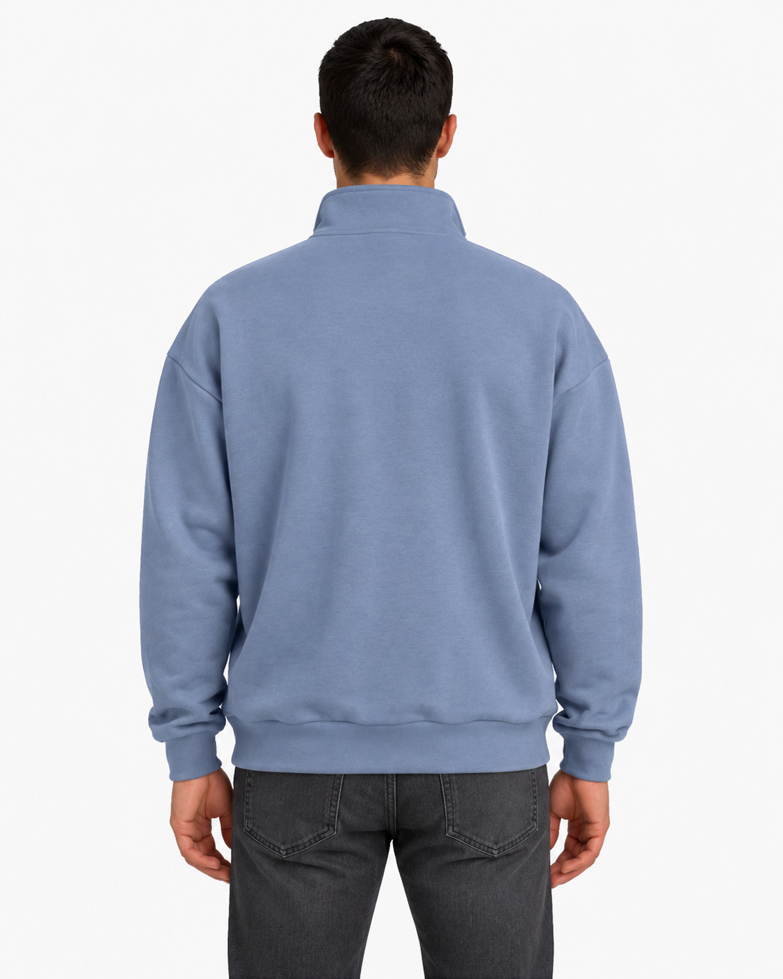 Unisex Dropshoulder Quarter Zip Sweatshirt