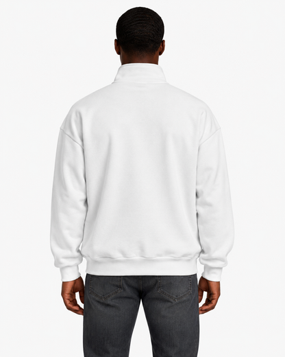 Unisex Dropshoulder Quarter Zip Sweatshirt