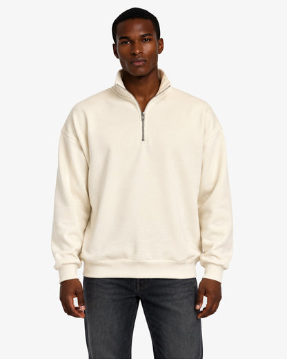 Unisex Dropshoulder Quarter Zip Sweatshirt
