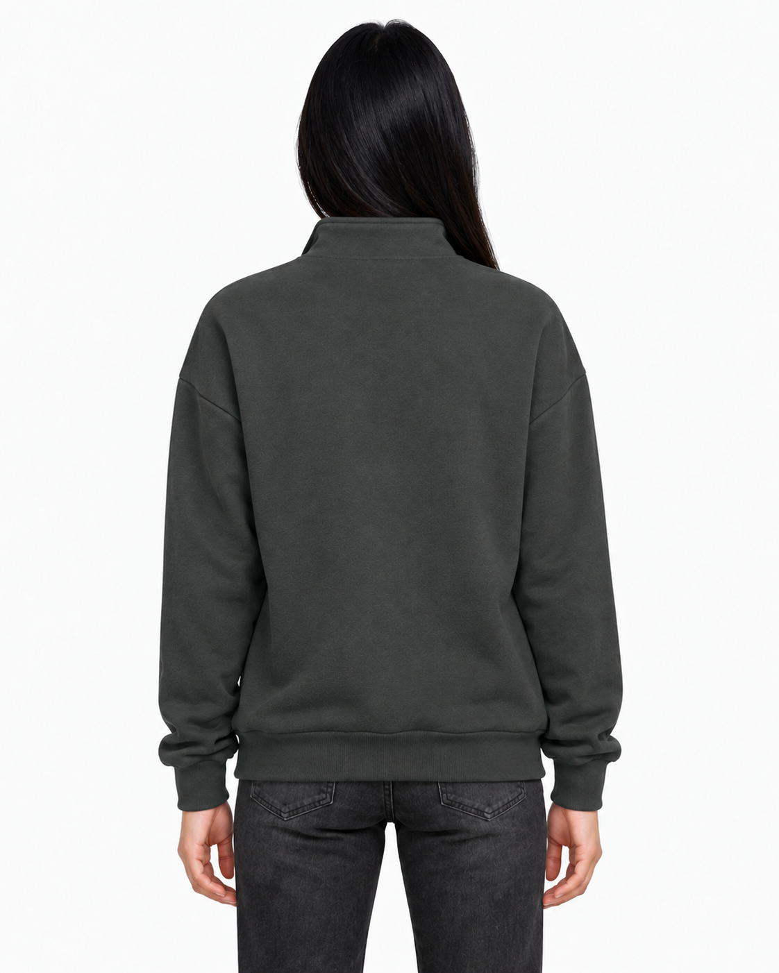 Unisex Dropshoulder Quarter Zip Sweatshirt