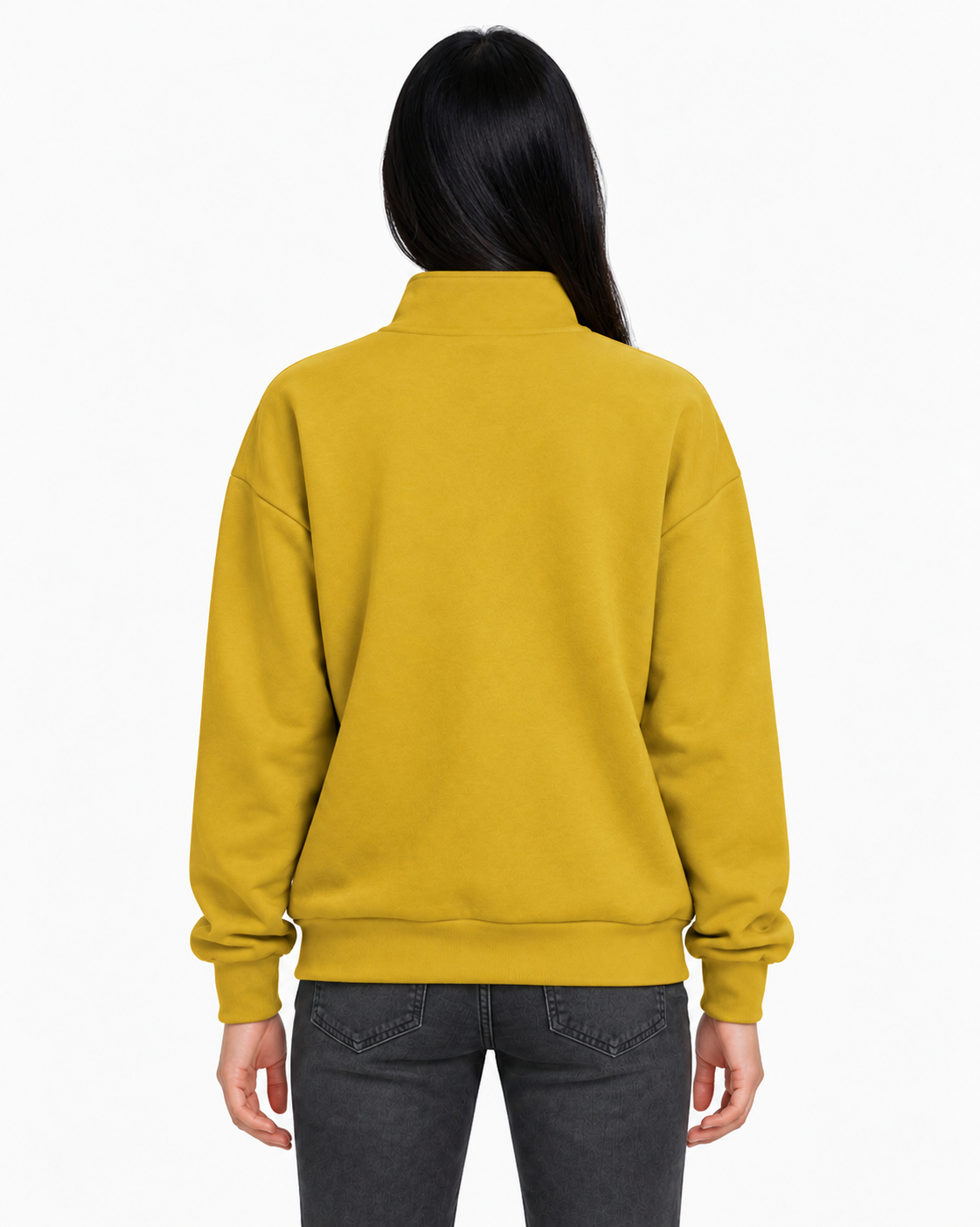 Unisex Dropshoulder Quarter Zip Sweatshirt