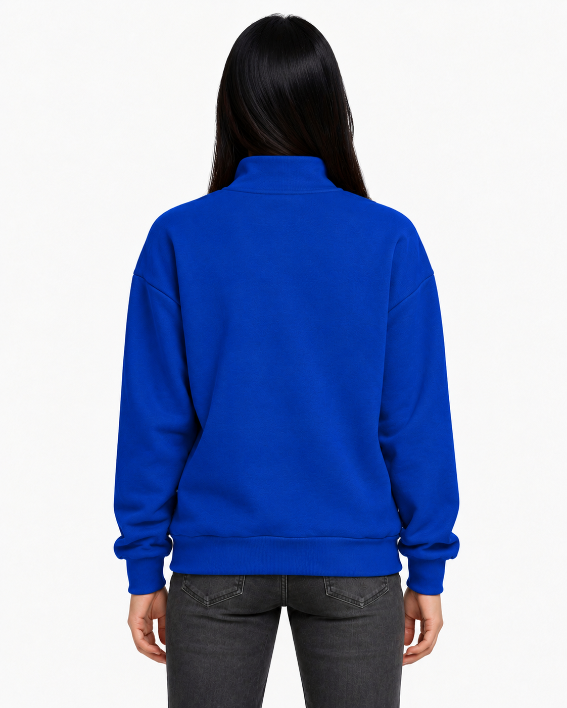Unisex Dropshoulder Quarter Zip Sweatshirt