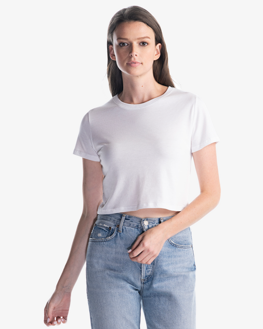 Ladies Bamboo Crop T-Shirt