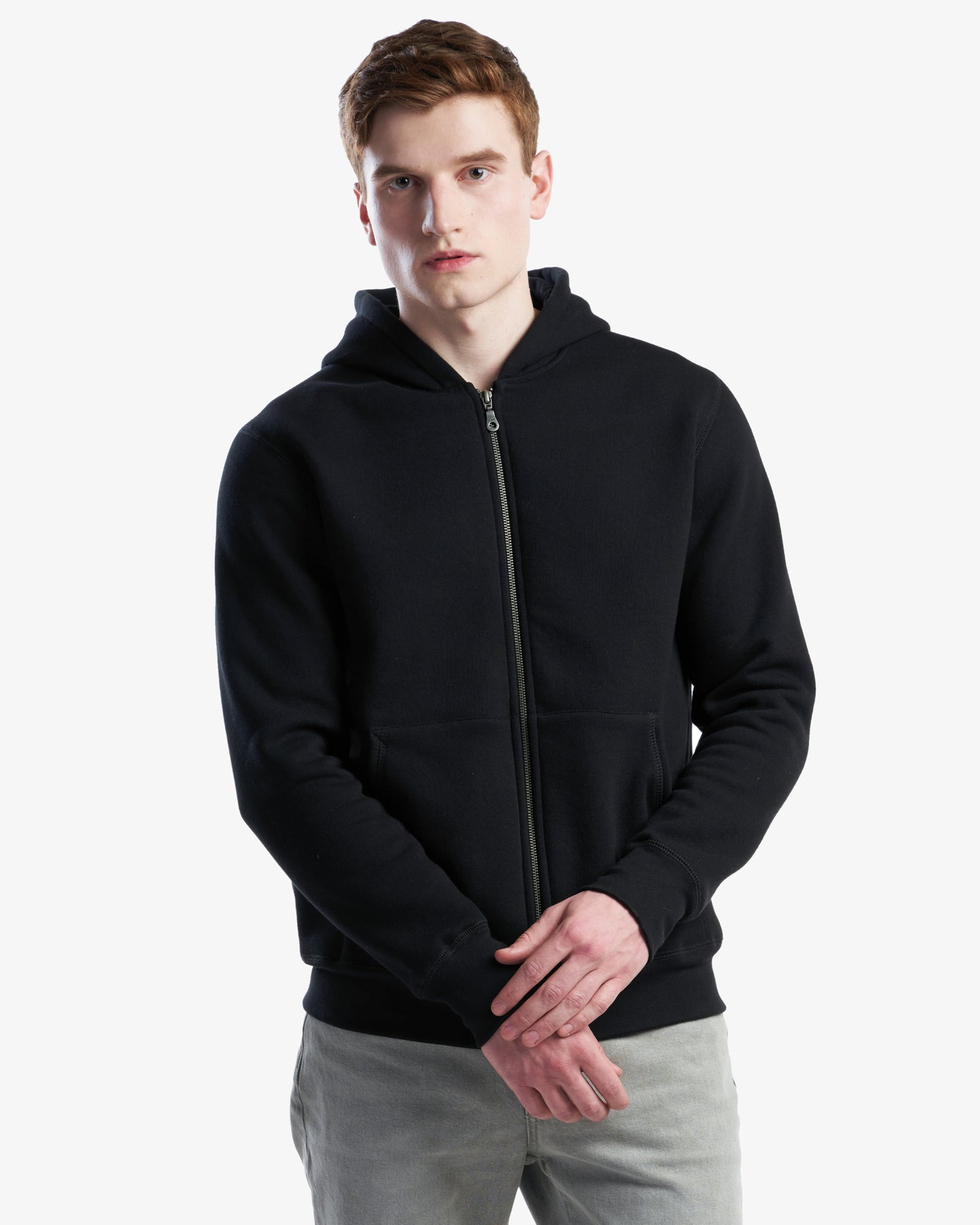 Premium Eco Fleece Full-Zip Hooded Sweatshirt