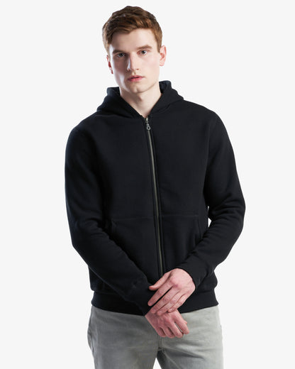 Premium Eco Fleece Full-Zip Hooded Sweatshirt