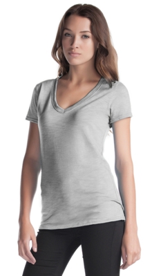 Bamboo Slub V-Neck T-Shirt