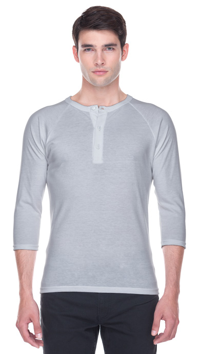 3/4 Sleeve Raglan Henley