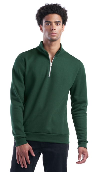 Quarter Zip Sweatshirt, Canadian Made Socially Conscious Apparel