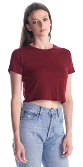 Ladies Bamboo Crop T-Shirt