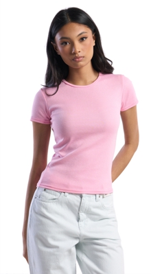Ladies Little Ribbed T-Shirt